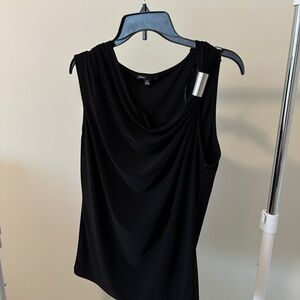 Chaus Elegant Black Sleeveless Top